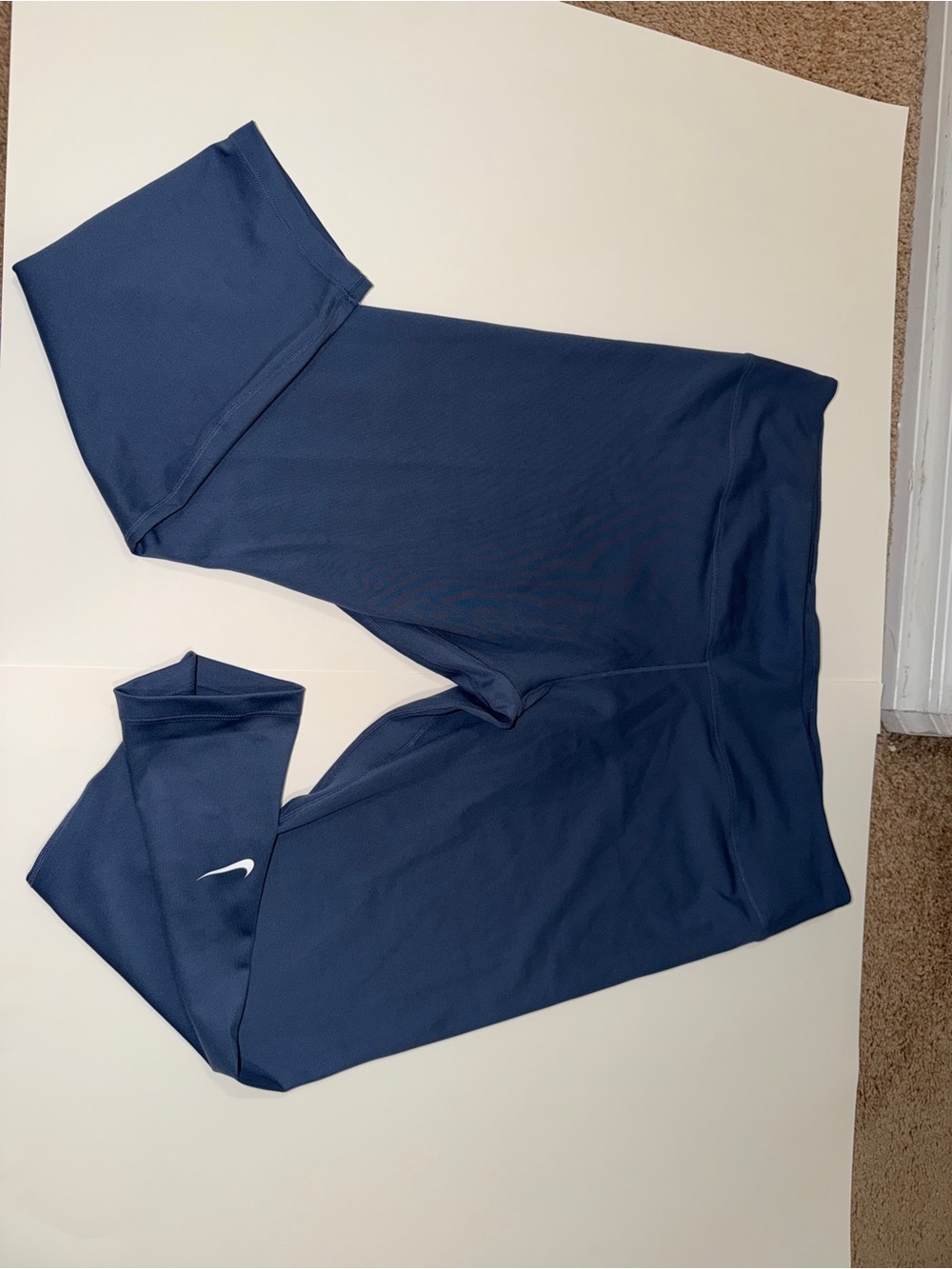 Nike Women's Dark Blue High-Waist Leggings